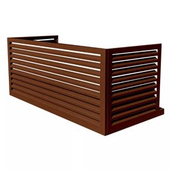 Habillage groupe extérieur cache-clim Brun rouge RAL 8012 pour Taille XXL