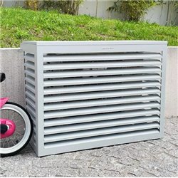 Habillage groupe extérieur cache-clim Gris clair RAL 7035 Taille M