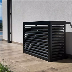 Habillage groupe extérieur cache-clim Noir foncé RAL 9005 Taille S