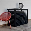 Habillage groupe extérieur cache-clim Noir foncé RAL 9005 Taille L