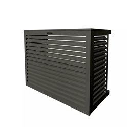 Habillage groupe extérieur cache-clim Gris terre d'ombre RAL 7022 Taille L