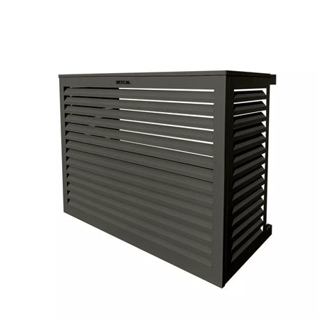 Habillage groupe extérieur cache-clim Gris terre d'ombre RAL 7022 Taille L