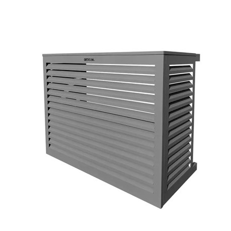 Habillage groupe extérieur cache-clim Gris poussière RAL 7037 Taille M