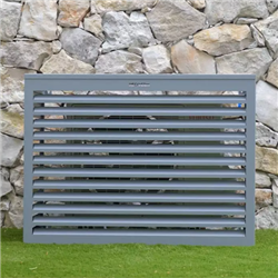 Habillage groupe extérieur cache-clim Gris poussière RAL 7037 Taille L