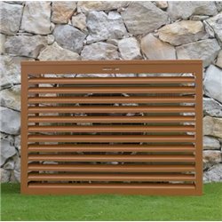 Habillage groupe extérieur cache-clim Brun argile RAL 8003 Taille M