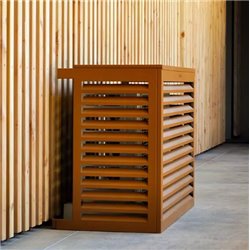 Habillage groupe extérieur cache-clim Brun argile RAL 8003 Taille M