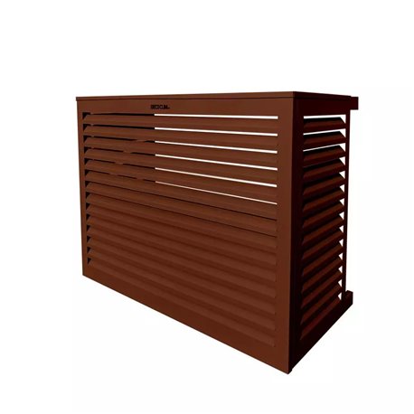 Habillage groupe extérieur cache-clim Brun rouge RAL 8012 Taille S Habillage groupe extérieur cache-clim Brun rouge RAL 8012 Taille S