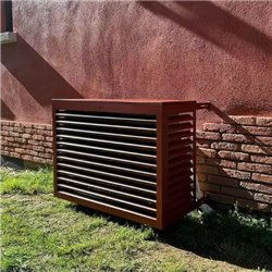 Habillage groupe extérieur cache-clim Brun rouge RAL 8012 Taille M