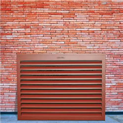 Habillage groupe extérieur cache-clim Brun rouge RAL 8012 Taille M