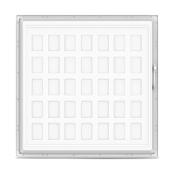 Lot de 5 Plafonniers LED 25W 3500 Lm Blanc neutre ANDROMEDE carrés
