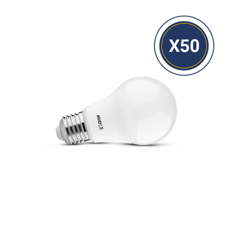 Lot de 50 ampoules LED E27 10W 1150 Lm Blanc neutre