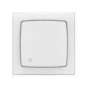 Transformeur 3 en 1 ASL interrupteur, va-et-vient ou poussoir lumineux Saillie complet blanc 086017L