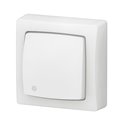 Transformeur 3 en 1 ASL interrupteur, va-et-vient ou poussoir lumineux Saillie complet blanc 086017L