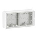 Cadre saillie Céliane 2 postes horizontal ou vertical blanc CB0232
