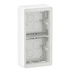 Cadre saillie Céliane 2 postes horizontal ou vertical blanc CB0232