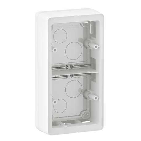 Cadre saillie Céliane 2 postes horizontal ou vertical blanc CB0232