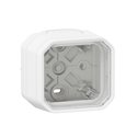 Boîtier saillie étanche Plexo 1 poste 1 entrée blanc 069689L