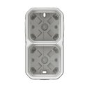 Boîtier saillie étanche Plexo 2 postes pour montage horizontal ou vertical blanc 069690L