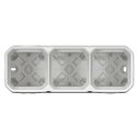 Boîtier saillie étanche Plexo 3 postes pour montage horizontal ou vertical blanc 069688L