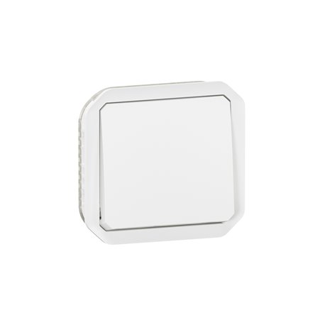 Interrupteur ou va-et-vient étanche Plexo 10AX 250V IP55 IK08 blanc 069611L