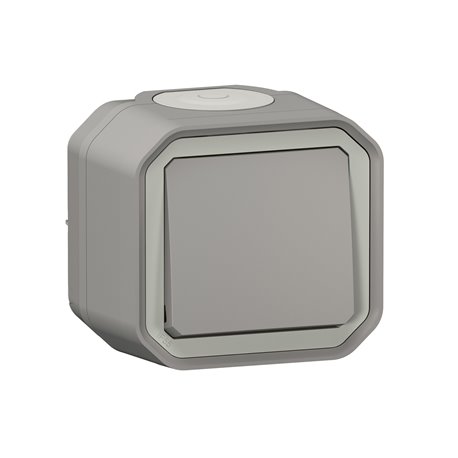 Interrupteur ou va-et-vient étanche Plexo 10AX 250V IP55 IK08 gris 069711L Interrupteur ou va-et-vient étanche Plexo 10AX 250V IP55 IK08 gris 069711L