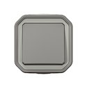 Interrupteur ou va-et-vient étanche Plexo 10AX 250V IP55 IK08 gris 069711L
