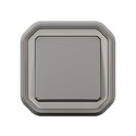Interrupteur ou va-et-vient étanche Plexo 10AX 250V IP55 IK08 gris 069811L