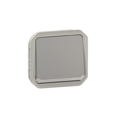Interrupteur ou va-et-vient lumineux étanche Plexo 10AX 250V IP55 IK08 gris 069513L Interrupteur ou va-et-vient lumineux étanche Plexo 10AX 250V IP55 IK08 gris 069513L