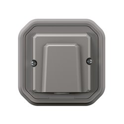 Sortie de câble étanche avec serre câbles Ø5mm à 13mm pour 3 câbles 2,5mm² Plexo 16A 250V IP55 gris 069848L