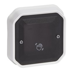 Support plaque étanche pour montage en encastré 1 poste Plexo blanc 069692L