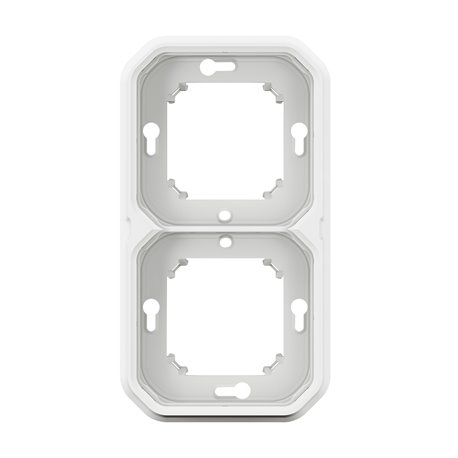 Plaque De Finition Legrand Plexus II - 2 Modules Horizontaux - Blanc - Neuf