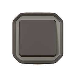 Interrupteur ou va-et-vient Plexo étanche 10AX 250V IP55 IK08 anthracite 069761L