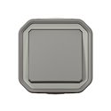 Poussoir NO étanche Plexo 10A IP55 IK08 gris 069720L