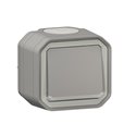 Poussoir NO lumineux étanche Plexo 10A IP55 IK08 gris 069722L