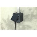 Prise de courant 2P+T étanche Plexo 16A 250V IP55 IK08 anthracite en saillie 069791L
