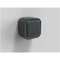 Prise de courant 2P+T étanche Plexo 16A 250V IP55 IK08 anthracite en saillie 069791L
