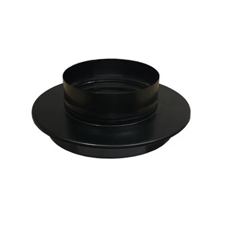 Plaque de finition FH 180 TZ/9019 Therminox ronde Ø 180 mm noire mate