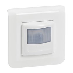 Détecteur de mouvements Mosaic sans Neutre 100W LED complet Blanc 099214A