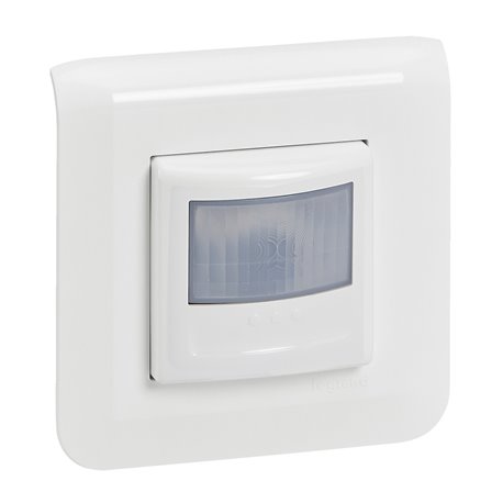 Détecteur de mouvements Mosaic sans Neutre 100W LED complet Blanc 099214A