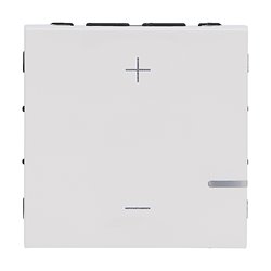 Variateur universel Mosaic 2 fils 125W avec enjoliveur Blanc 099686A