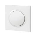 Interrupteur ou va-et-vient Dooxie one 10AX 250V avec plaque carrée blanche et griffes 600701