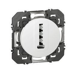 Prise téléphone en T Dooxie blanc 600368