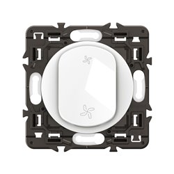 Lot de 20 Poussoirs commande VMC Céliane Blanc avec support CX6031