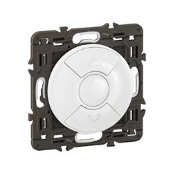 Lot de 20 Interrupteurs individuels pour commande de volets roulants Céliane Blanc avec support CX0043