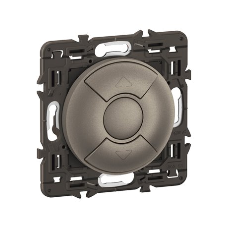 Lot de 20 Interrupteurs individuels pour commande de volets roulants Céliane Titanium avec support CY0043 Lot de 20 Interrupteurs individuels pour commande de volets roulants Céliane Titanium avec support CY0043