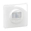 Lot de 12 Détecteurs de mouvements muraux sans Neutre 100W LED Céliane compatible toutes lampes avec plaque Blanc CG0050