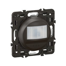 Lot de 5 Détecteurs de mouvements muraux sans Neutre 100W LED Céliane compatible toutes lampes Noir avec support CZ0050