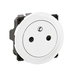 Lot de 12 Prises de courant 2P+T Surface Confort Céliane avec enjoliveur Blanc CF0111
