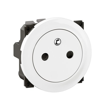 Lot de 12 Prises de courant 2P+T Surface Confort Céliane avec enjoliveur Blanc CF0111 Lot de 12 Prises de courant 2P+T Surface Confort Céliane avec enjoliveur Blanc CF0111