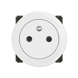 Lot de 12 Prises de courant 2P+T Surface Confort Céliane avec enjoliveur Blanc CF0111